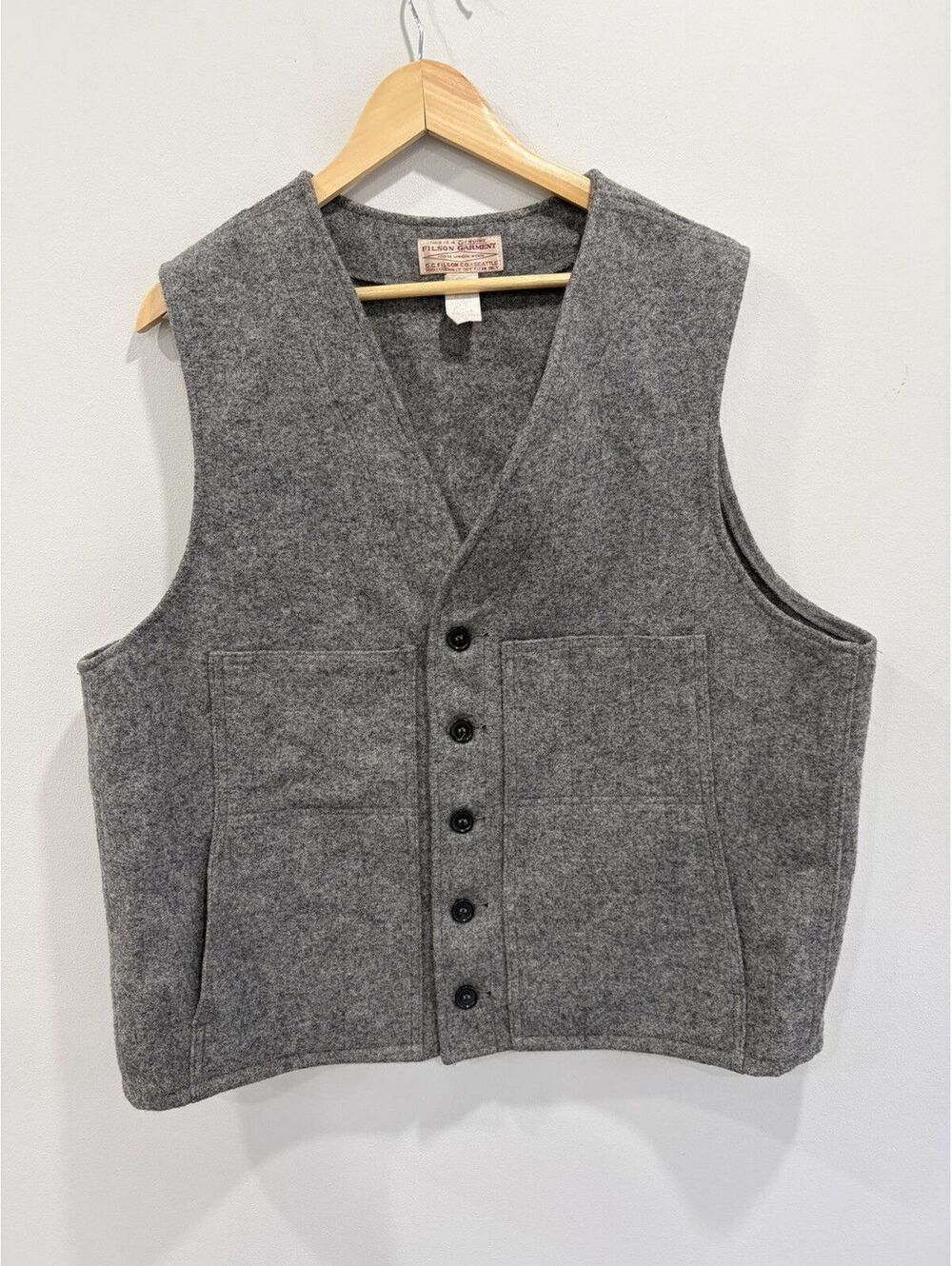 Vintage Filson Wool Vest mackinaw size 48 jacket